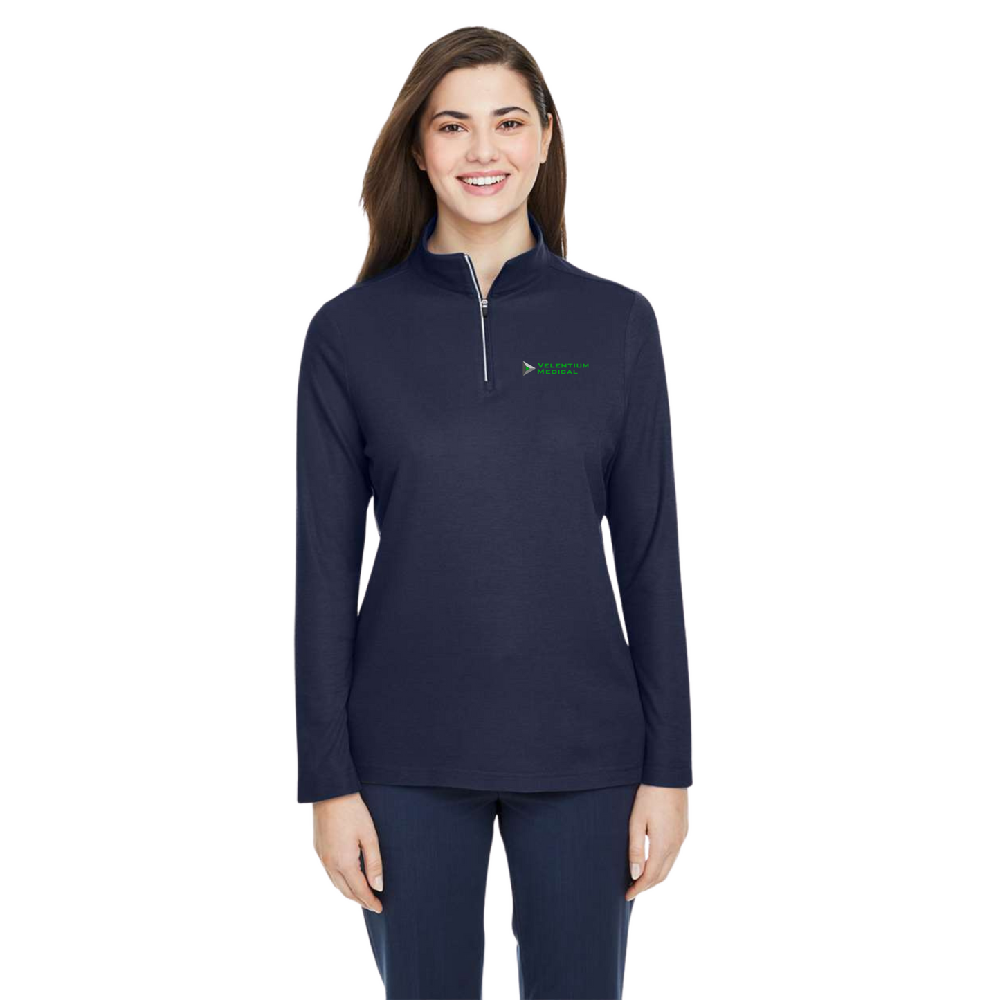 Core365 Women's Fusion ChromaSoft™ Pique Quarter-Zip Pullover