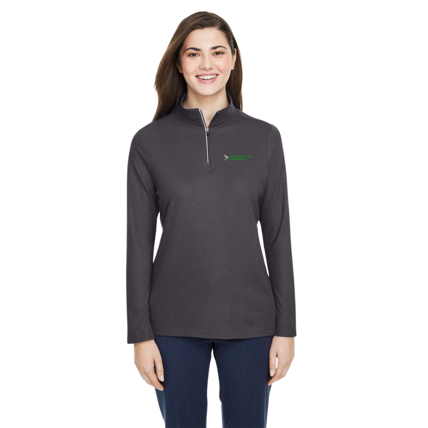 Core365 Women's Fusion ChromaSoft™ Pique Quarter-Zip Pullover